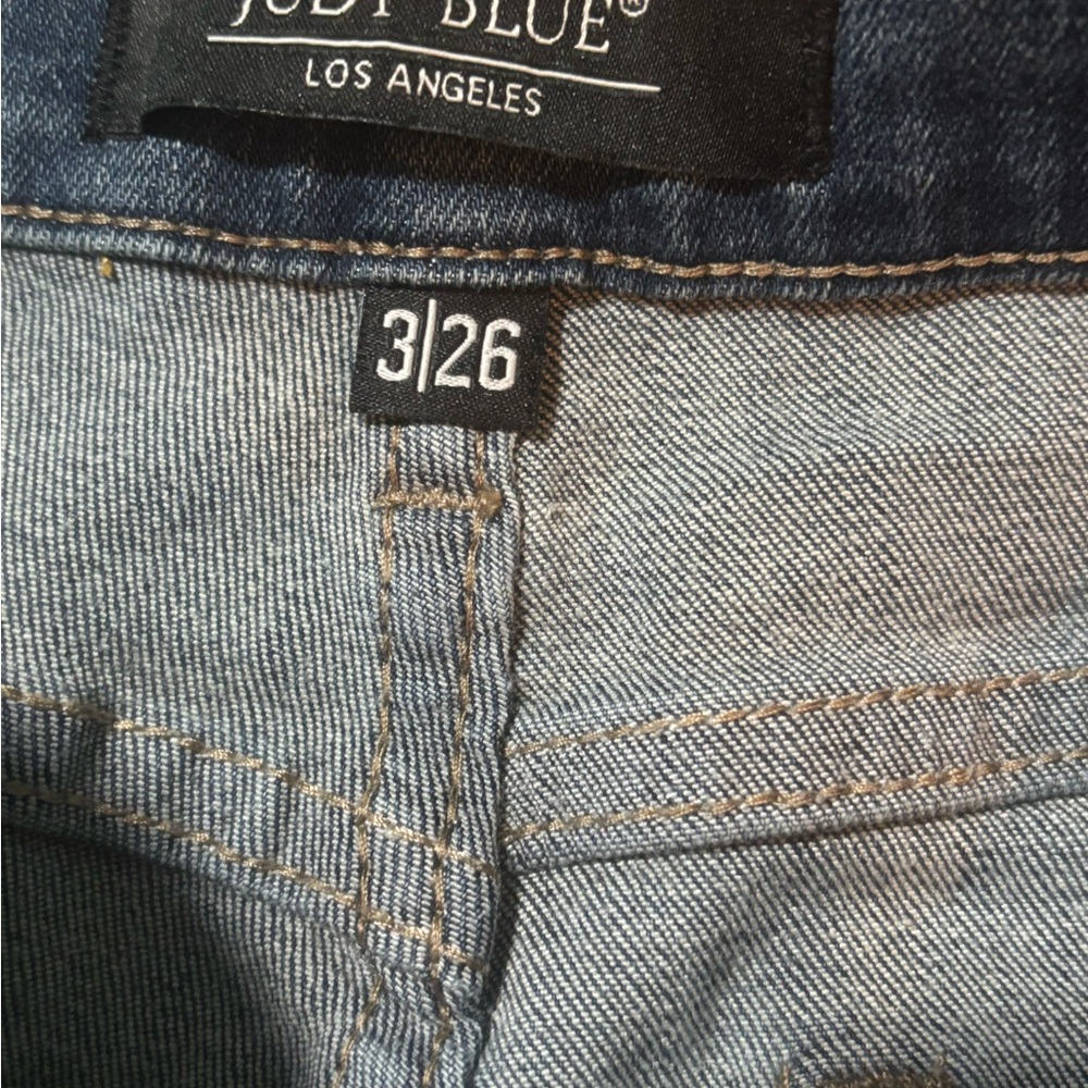 Judy Blue Women’s High Rise Distressed Boyfriend Jeans Blue Size 3/26 JB8617 - Picture 9 of 10